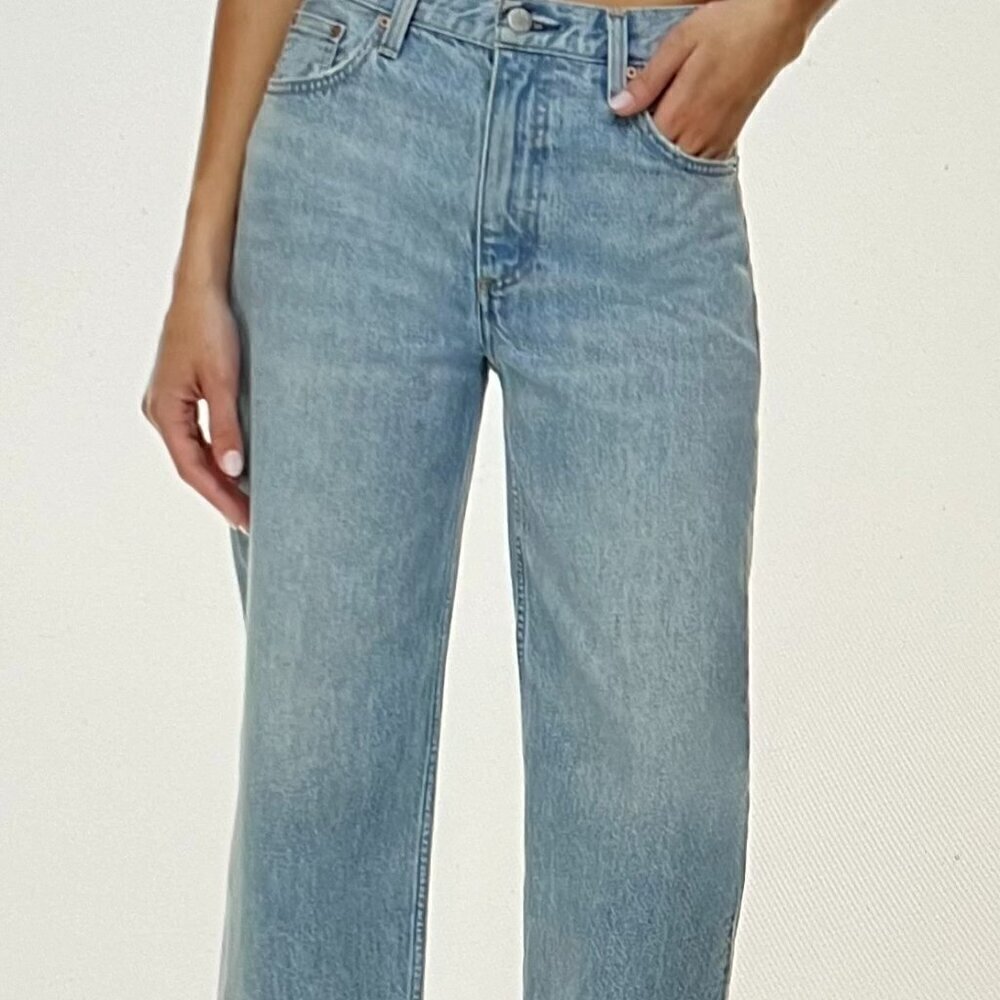 Denim Forum THE '90S IGGY LO-RISE CROPPED JEAN Size 30